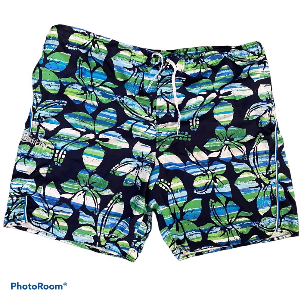 Maui & Sons Floral Men’s Swim Trunks
